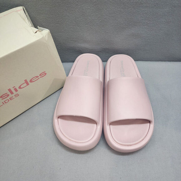 J SLIDES PINK EVA SQUISH BEACH SLIDES Women's Size 9 NEW IN BOX - Picture 3 of 8